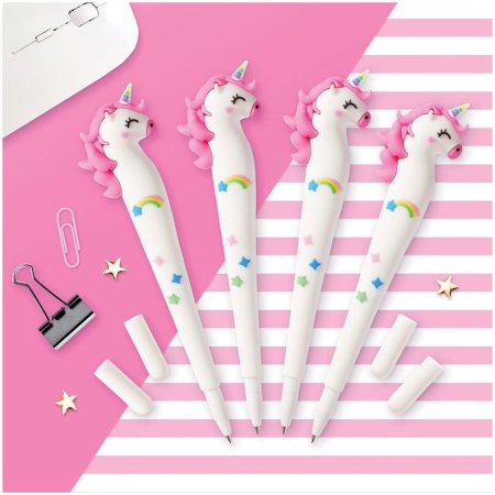 Ручка шариковая MESHU "Unicorn" синяя, 0.7 мм, большой корпус, софтач RE-296415