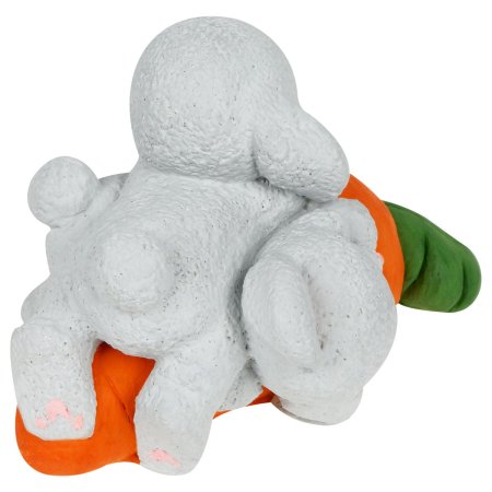 Набор для росписи из гипса ТРИ СОВЫ "Зайки на морковке" 6.5 x 9.5 см, краски, кисть RE-НР_47811