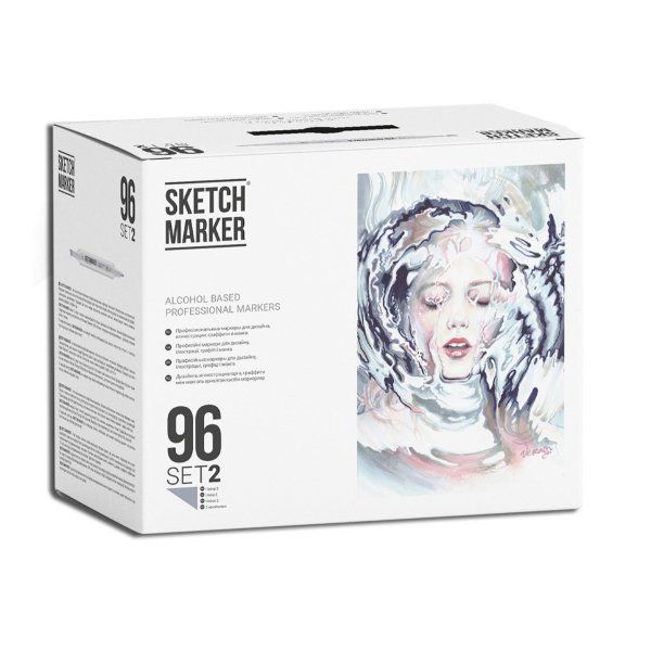 Набор маркеров SKETCHMARKER Basic 2 96 шт пластик.бокс MPSM-96SET2