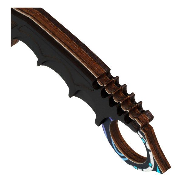 Нож деревянный ТРИ СОВЫ Керамбит "Нео Нуар" пакет с европодвесом RE-НД2КТ002