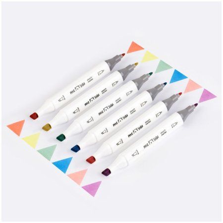 Набор маркеров для скетчинга MESHU 06 цв пастельные цвета RE-MS_38250
