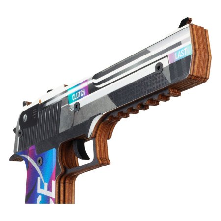 Пистолет деревянный ТРИ СОВЫ Desert Eagle "Игл Айс" подложка ХДФ с европодв, термоусадка RE-ПД2ДЗ001