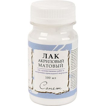 Лак акриловый СОНЕТ банка 100 мл, матовый NP-4627921