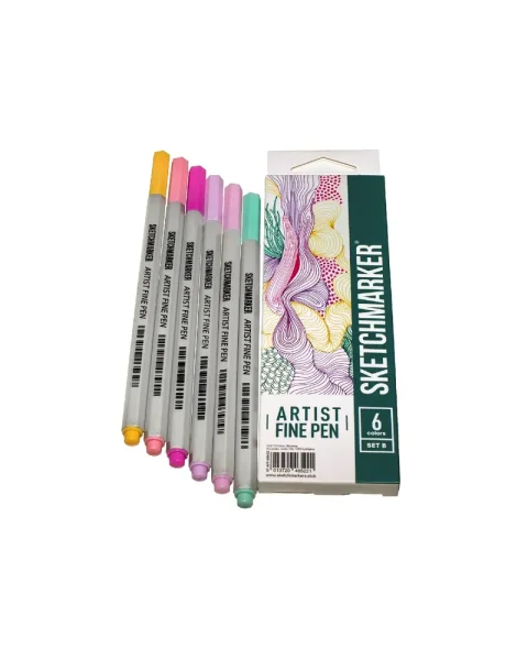 Набор капиллярных ручек SKETCHMARKER Artist fine pen Basic 2 6 цв MPAFP-6BAS2