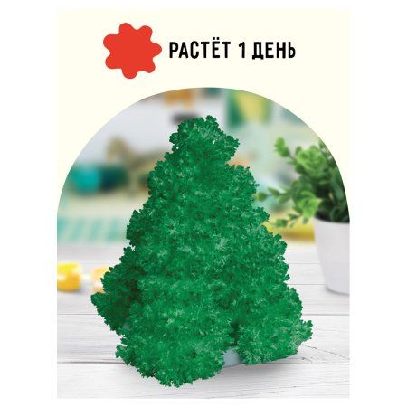 Набор для выращивания кристаллов ТРИ СОВЫ "Дерево" зеленый RE-ВКд_48904