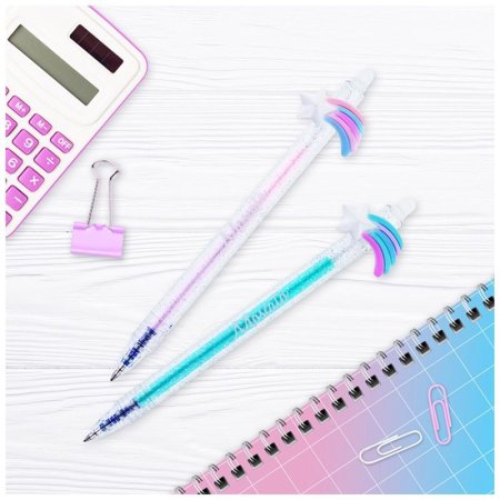 Ручка гелевая стираемая автоматическая MESHU "Cute Star" синяя, 0.5 мм, корпус ассорти RE-296393