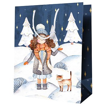 Пакет подарочный 26 x 32 x 12 см MESHU "Зимний вечер" ламинированный RE-MS_52179