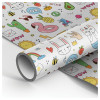 Упаковочная бумага белый крафт MESHU "WOW" 1л. 70 x 100 см 70 г/м2 RE-MS_46379