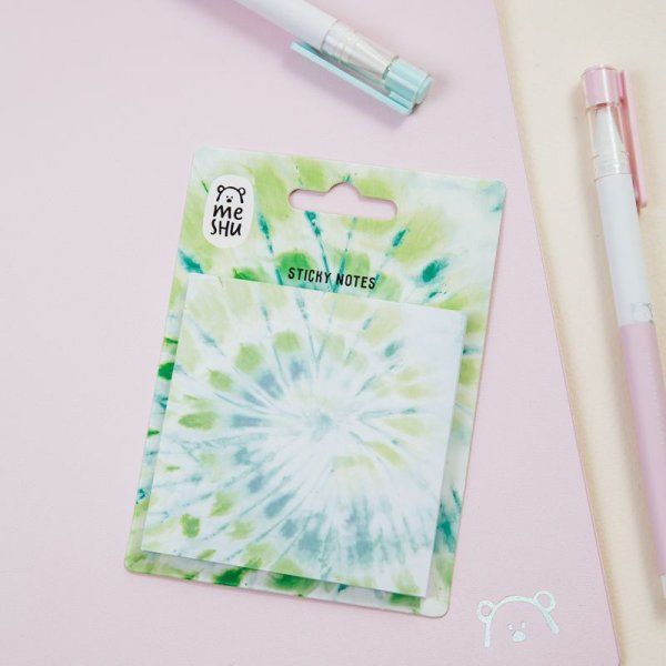 Самоклеящийся блок MESHU "Candy color" 75 x 75 мм, 50л, Lime, европодвес RE-MS_87415