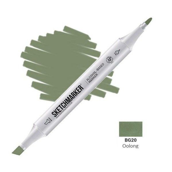 Маркер SKETCHMARKER двухсторонний на спирт.основе BG20 Улун MPSM-BG20