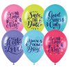 Воздушные шары, 50шт., М12/30см, MESHU "Warm wishes", пастель, ассорти RE-MS_45241