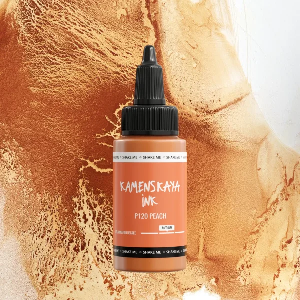 Чернила спиртовые (алкогольные) Kamenskaya Ink расслаивающиеся 30 мл P-120 Персик K-30-P-120