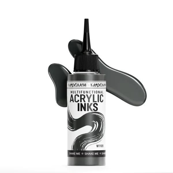 Чернила акриловые Kamenskaya Ink 100 мл W1109 Серый K-00-00000808