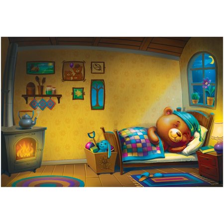 Пазл ТРИ СОВЫ 24 maxi "В гостях у мишки" RE-ПК24М_54506