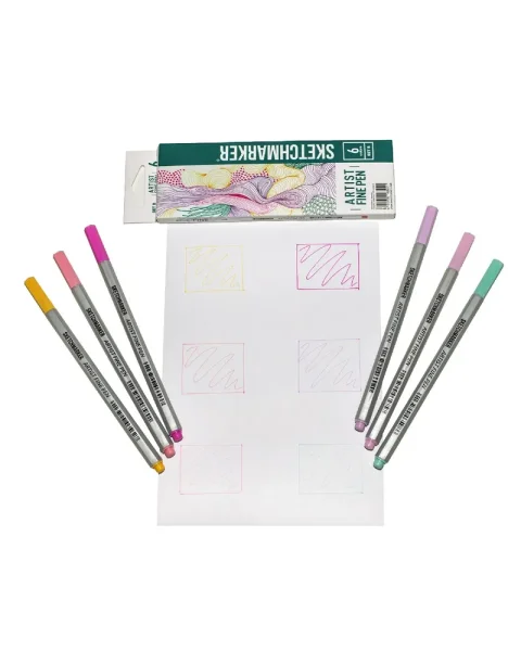 Набор капиллярных ручек SKETCHMARKER Artist fine pen Basic 2 6 цв MPAFP-6BAS2