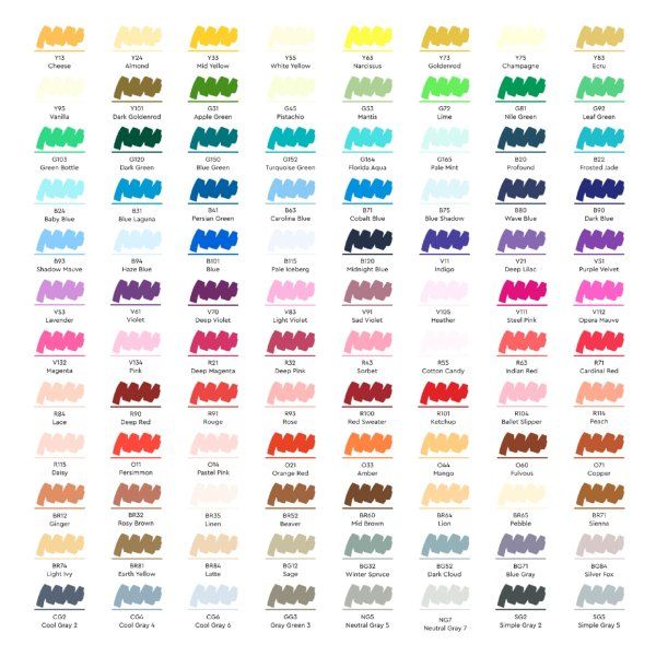 Набор маркеров SKETCHMARKER Basic 3 96 шт пластик.бокс MPSM-96SET3