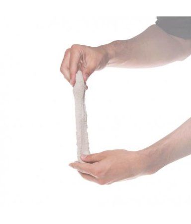 Кинетический песок "Космический песок" тянущийся 500 г белый AS-TSS03