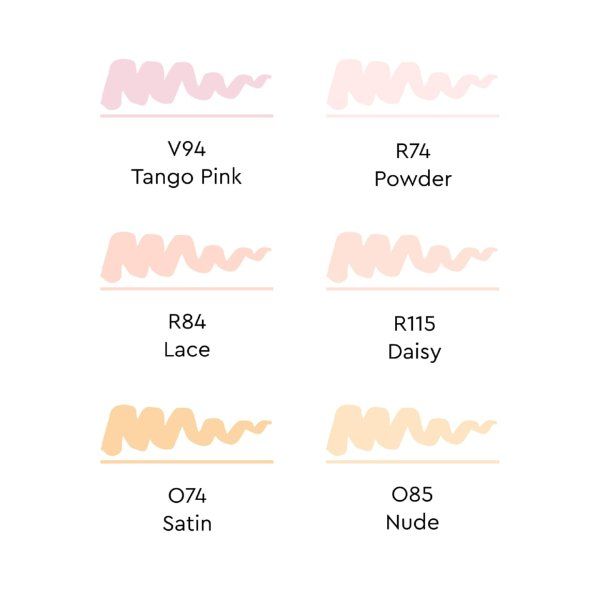 Набор маркеров SKETCHMARKER Brush Skin 2 6 шт MPSMB-6SKIN2