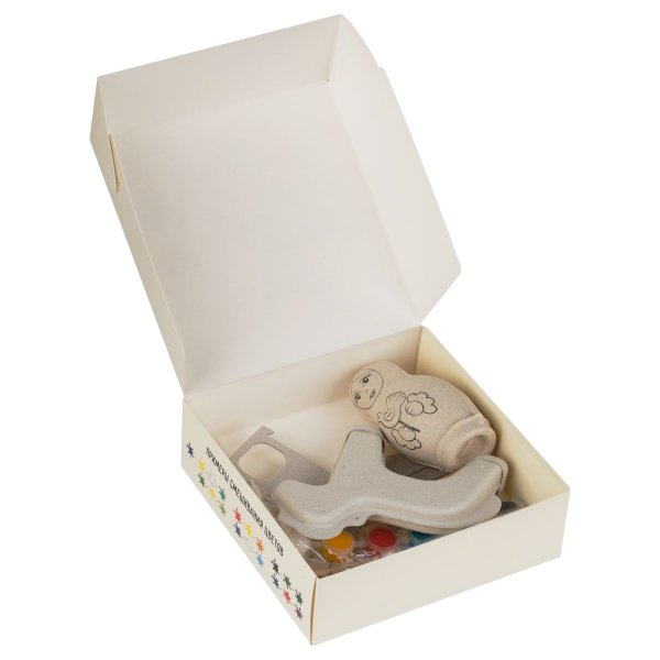 Набор для росписи ТРИ СОВЫ "Матрешка с лошадкой" с красками и кистью RE-НР_54910