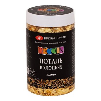 Поталь в хлопьях DECOLA 3 г, золото NP-206421739