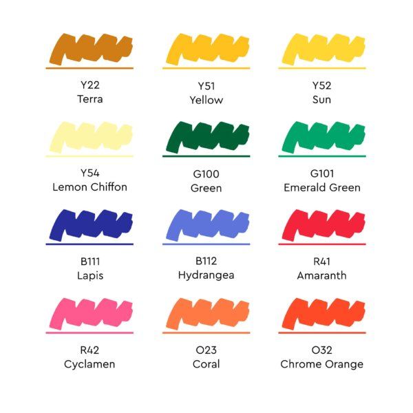 Набор маркеров SKETCHMARKER Basic 5 12 шт + сумка органайзер MPSM-12BAS5