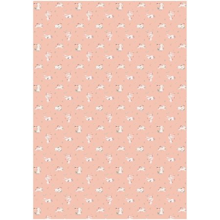 Упаковочная бумага глянцевая MESHU "Милые зверята" 1л. 70 x 100 см 80 г/м2, ассорти RE-MS_53485