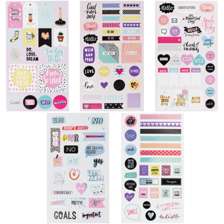 Набор бумажных наклеек MESHU "Hygge" 5 шт RE-MS_43764