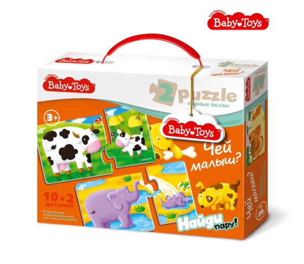 Пазл Baby Toys 20 maxi "Чей малыш?" KOR-02514