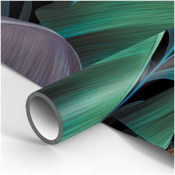 Упаковочная бумага глянцевая MESHU "Цветочный принт" 1л. 70 x 100 см 80 г/м2 RE-MS_53458