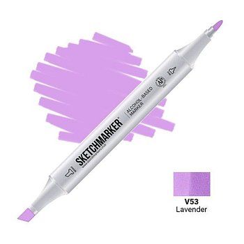 Маркер SKETCHMARKER двухсторонний на спирт.основе V53 Лаванда MPSM-V53