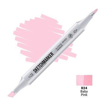 Маркер SKETCHMARKER двухсторонний на спирт.основе R24 Детский розовый MPSM-R24