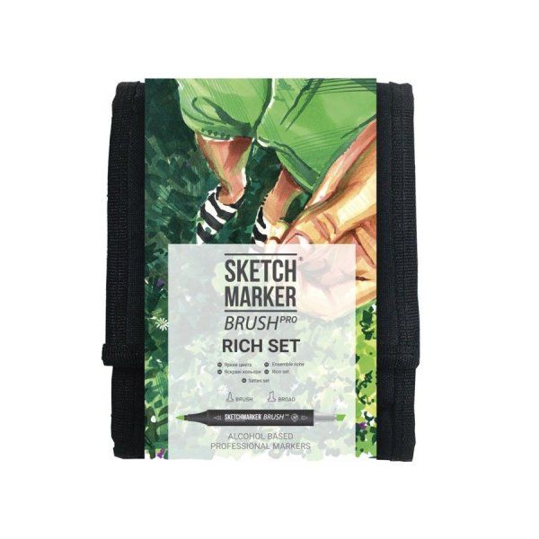 Набор маркеров SKETCHMARKER Brush Rich 12 шт MPSMB-12RICH