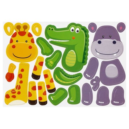 Игра развивающая на магнитах ТРИ СОВЫ "Забавные животные" 48 эл. RE-МИ_48719