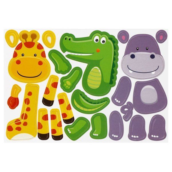 Игра развивающая на магнитах ТРИ СОВЫ "Забавные животные" 48 эл. RE-МИ_48719