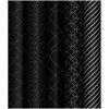 Упаковочная бумага глянцевая MESHU "Pattern on black" 1л. 70 x 100 см 80 г/м2, ассорти RE-MS_53487