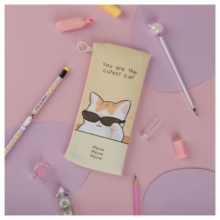 Пенал мягкий MESHU "Cute" 200 x 100 мм, искусственная кожа RE-MS_57862