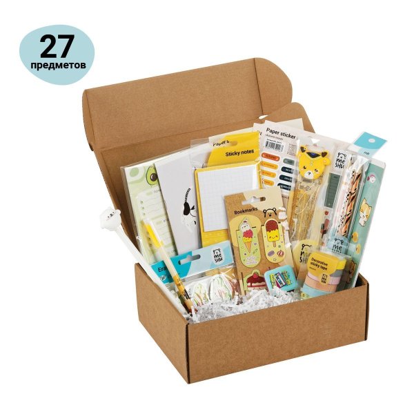 Набор канцелярских принадлежностей подарочный MESHU "Cute friends" 27 предметов RE-MS_51060