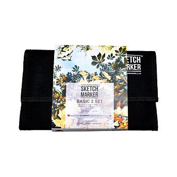 Набор маркеров SKETCHMARKER Basic 2 24 шт базовые оттенки + сумка органайзер, MP24bas2