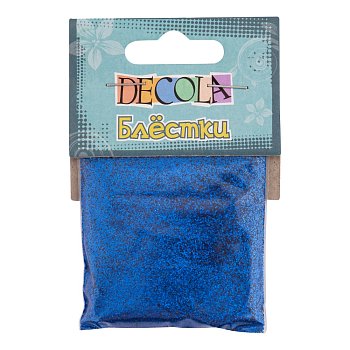Блестки декоративные DECOLA размер 0.3 мм, 20 г, синий NP-W041-224-0,3