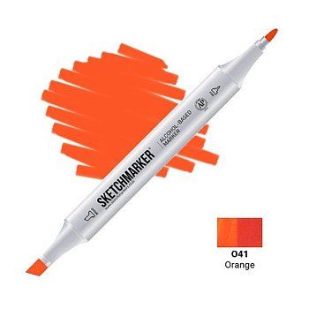 Маркер SKETCHMARKER двухсторонний на спирт.основе O41 Оранжевый MPSM-O41
