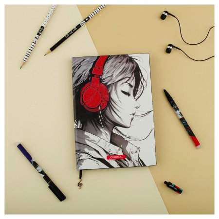 Ежедневник недатированный А5 136л. MESHU "Find your way. B&W" кожзам, цв.срез, закладка RE-MS_53608