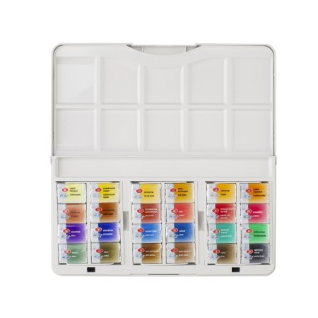 Набор акварели САНКТ-ПЕТЕРБУРГ 24 шт х 2.5 мл, пластик/палитра NP-1942017