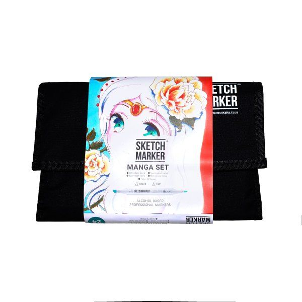 Набор маркеров SKETCHMARKER Manga set 24 шт Манга + сумка органайзер MP24mang