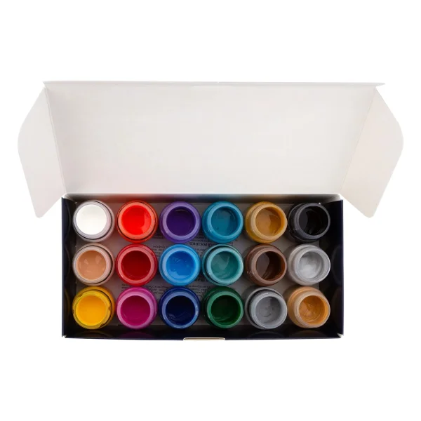 Набор акриловых красок по ткани DECOLA 18 шт х 20 мл, картон NP-41412031