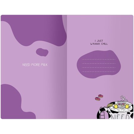 Планер недатированный 32л. 135 x 210 мм MESHU "Milk pool" на скобе, матовая ламинация, выб. лак RE-MS_53281