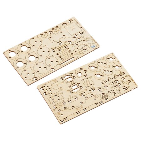 Конструктор деревянный ТРИ СОВЫ "Каток" 8.5 x 4.2 x 4.5 см, 52 детали, пакет с еврослотом RE-ДКНС009