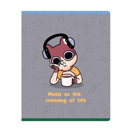 Тетрадь 48л. A5 клетка MESHU "Mood" матовая ламинация RE-MS_49790