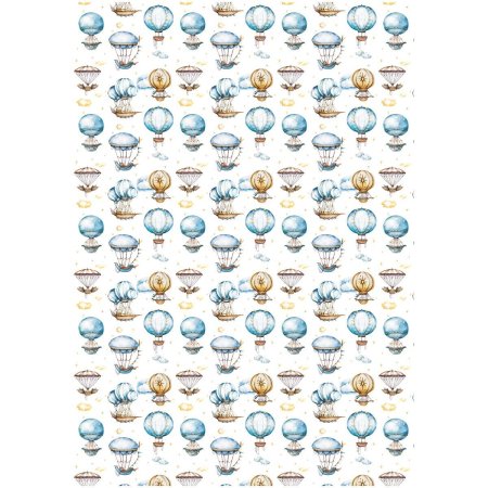 Упаковочная бумага глянцевая MESHU "Мир техники" 1л. 70 x 100 см 80 г/м2, ассорти RE-MS_53488