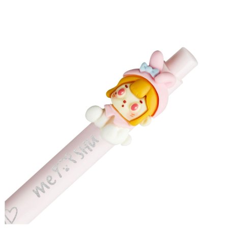 Ручка шариковая автоматическая MESHU "Dolls" синяя, 0.7 мм, корпус ассорти RE-MS_51309