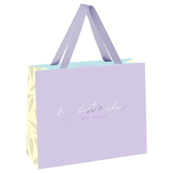 Пакет подарочный 32*26*12см MESHU "Lavender color", отд. фольгой, матовая ламинация RE-MS_52001